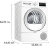 Bosch Series 4 WTH85226GB 8kg Heat Pump Tumble Dryer - White A++ Rated