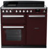 Rangemaster ESDL100EIPBOR/CM1 Estel Deluxe 100cm Induction Range Cooker - Bordeaux/Chrome Trim