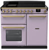 Rangemaster ESDL100EIPHTH/AB1 Estel Deluxe 100cm Induction Range Cooker - Heather/Antique Brass Trim