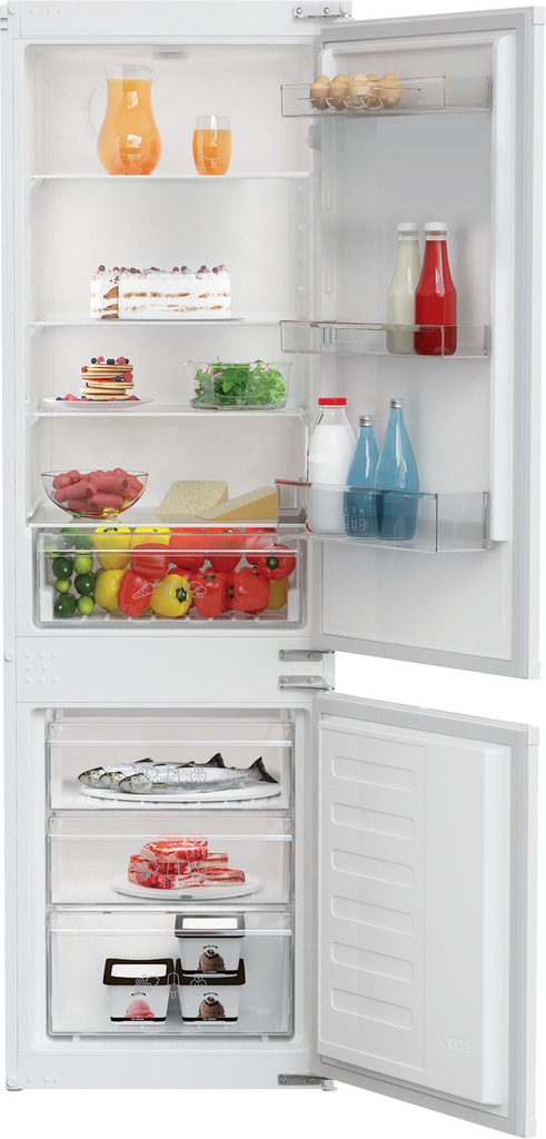 Zenith ZICSD473 Integrated Fridge Freezer with Sliding Door Fixing Kit - White - E Rated