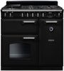 Rangemaster CL90DFPGBL/CM1 Classic 90cm Dual Fuel Range Cooker - Gloss Black/Chrome Trim