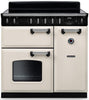 Rangemaster CL90EIPPCR/CM1 Classic 90cm Induction Range Cooker - Pale Cream/Chrome Trim