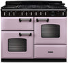 Rangemaster CLDLO110DFPHTH/CM1 Classic Deluxe OC 110cm Dual Fuel Range Cooker - Heather/Chrome Trim