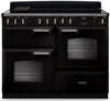 Rangemaster CLDLO110EIPGBL/CM1 Classic Deluxe OC 110cm Induction Range Cooker - Gloss Black/Chrome Trim