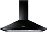 Rangemaster RHDC90BL/B 90cm Chimney Hood - Black/Brass Badge