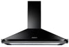 Rangemaster RCLAHDC90BL/C Classic 90cm Chimney Hood - Black/Chrome Rail