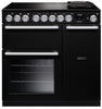 Rangemaster NEX90EIPCBL/CM1 Nexus Deluxe 90cm Electric Range Cooker with Induction Hob - Charcoal Black