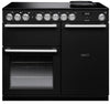 Rangemaster NEX100EIPCBL/CM1 Nexus Deluxe 100cm Electric Range Cooker with Induction Hob - Charcoal Black