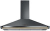 Rangemaster RCLAHDC100SL/B Classic 100cm Chimney Hood - Slate/Brass Rail