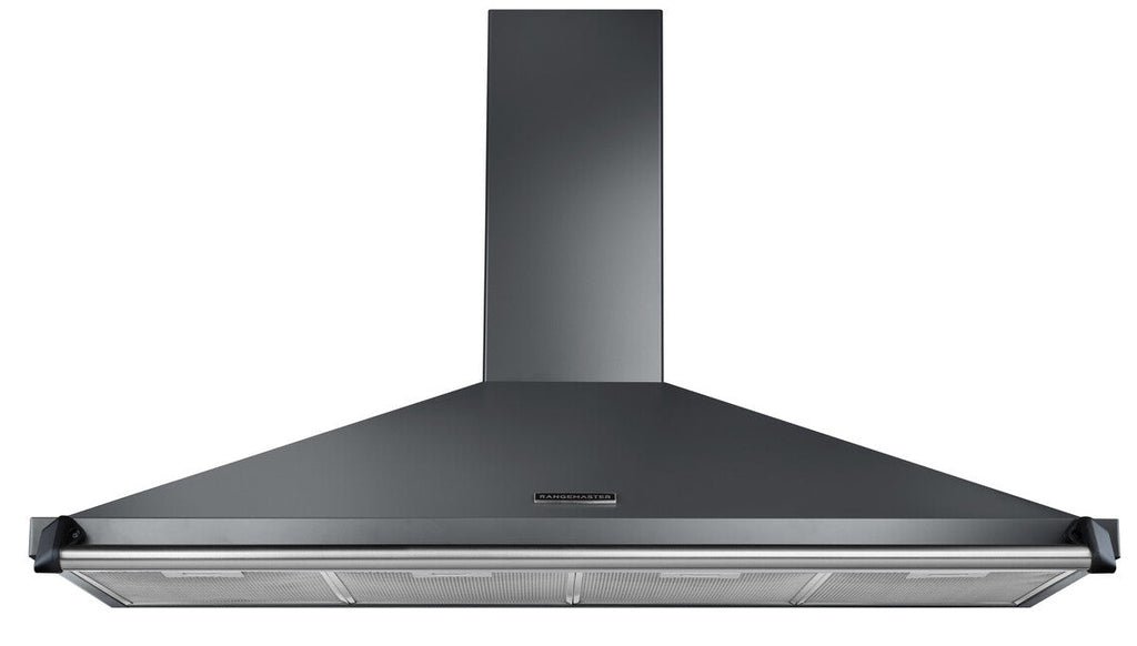 Rangemaster RCLAHDC110SL/C Classic 110cm Chimney Hood - Slate/Chrome Rail