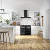 Belling Cookcentre 100DF 100cm Dual Fuel Range Cooker - Black