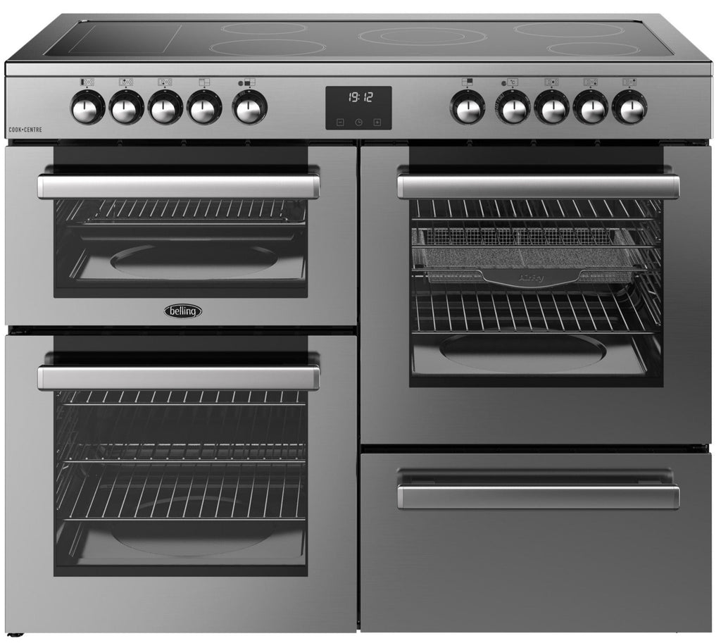 Belling Cookcentre 110E 110cm Electric Range Cooker with Ceramic Hob - Stainless Steel