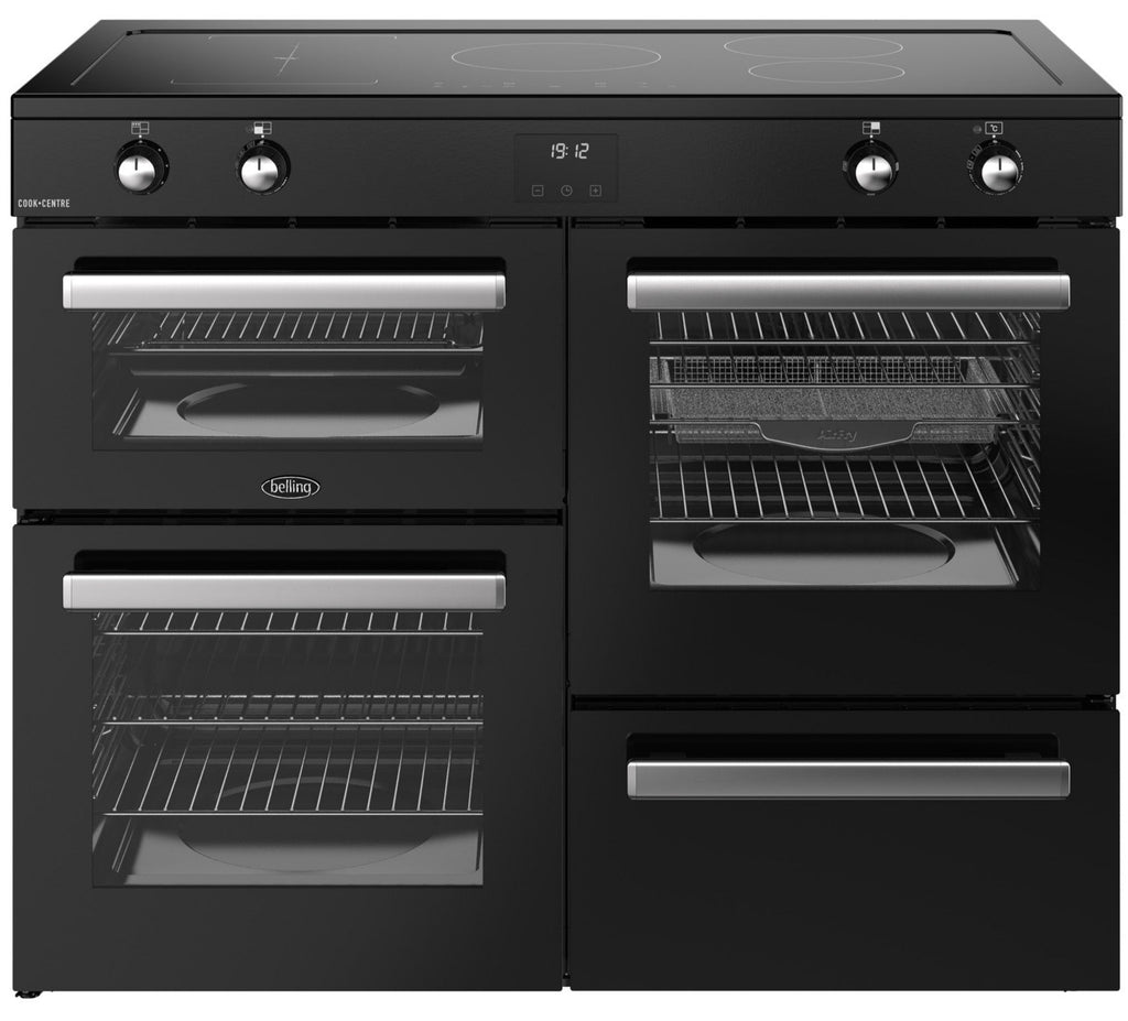 Belling Cookcentre 110Ei 110cm Electric Range Cooker with Induction Hob - Black