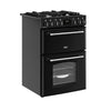 Belling Farmhouse 60DF 60cm Dual Fuel Cooker - Black