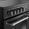 Belling Farmhouse 90E 90cm Electric Range Cooker with Ceramic Hob - Black