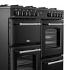 Belling Farmhouse 100DF 100cm Dual Fuel Range Cooker - Black
