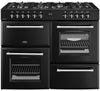 Belling Farmhouse 110DF 110cm Dual Fuel Range Cooker - Black