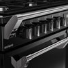Belling Farmhouse 110DF 110cm Dual Fuel Range Cooker - Black