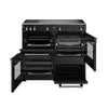 Stoves Richmond Deluxe 100Ei ZLS 100cm Electric Range Cooker with Induction Hob - Black