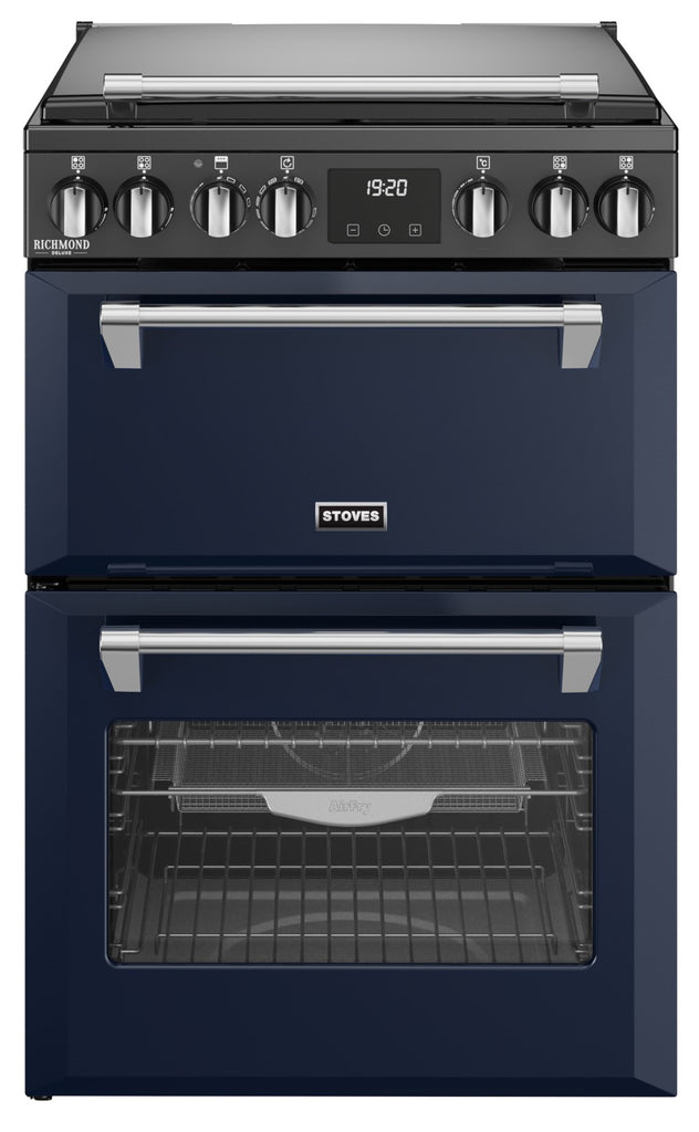 Stoves Richmond Deluxe 60DF 60cm Dual Fuel Cooker - Midnight Blue