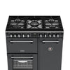 Stoves Richmond Deluxe 90DF 90cm Dual Fuel Range Cooker - Anthracite