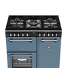 Stoves Richmond Deluxe 90DF 90cm Dual Fuel Range Cooker - Twilight Blue