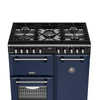 Stoves Richmond Deluxe 90DF 90cm Dual Fuel Range Cooker - Midnight Blue