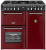 Stoves Richmond Deluxe 90DF 90cm Dual Fuel Range Cooker - Garnet Red
