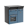 Stoves Richmond Deluxe 90Ei RTY 90cm Electric Range Cooker with Induction Hob - Twilight Blue