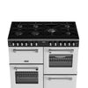 Stoves Richmond Deluxe 100DF 100cm Dual Fuel Range Cooker - Ice White