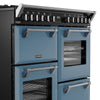 Stoves Richmond Deluxe 100DF 100cm Dual Fuel Range Cooker - Twilight Blue