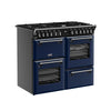 Stoves Richmond Deluxe 100DF 100cm Dual Fuel Range Cooker - Midnight Blue