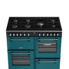 Stoves Richmond Deluxe 100DF 100cm Dual Fuel Range Cooker - Deep Marine