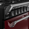 Stoves Richmond Deluxe 100DF 100cm Dual Fuel Range Cooker - Garnet Red