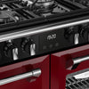 Stoves Richmond Deluxe 100DF 100cm Dual Fuel Range Cooker - Garnet Red