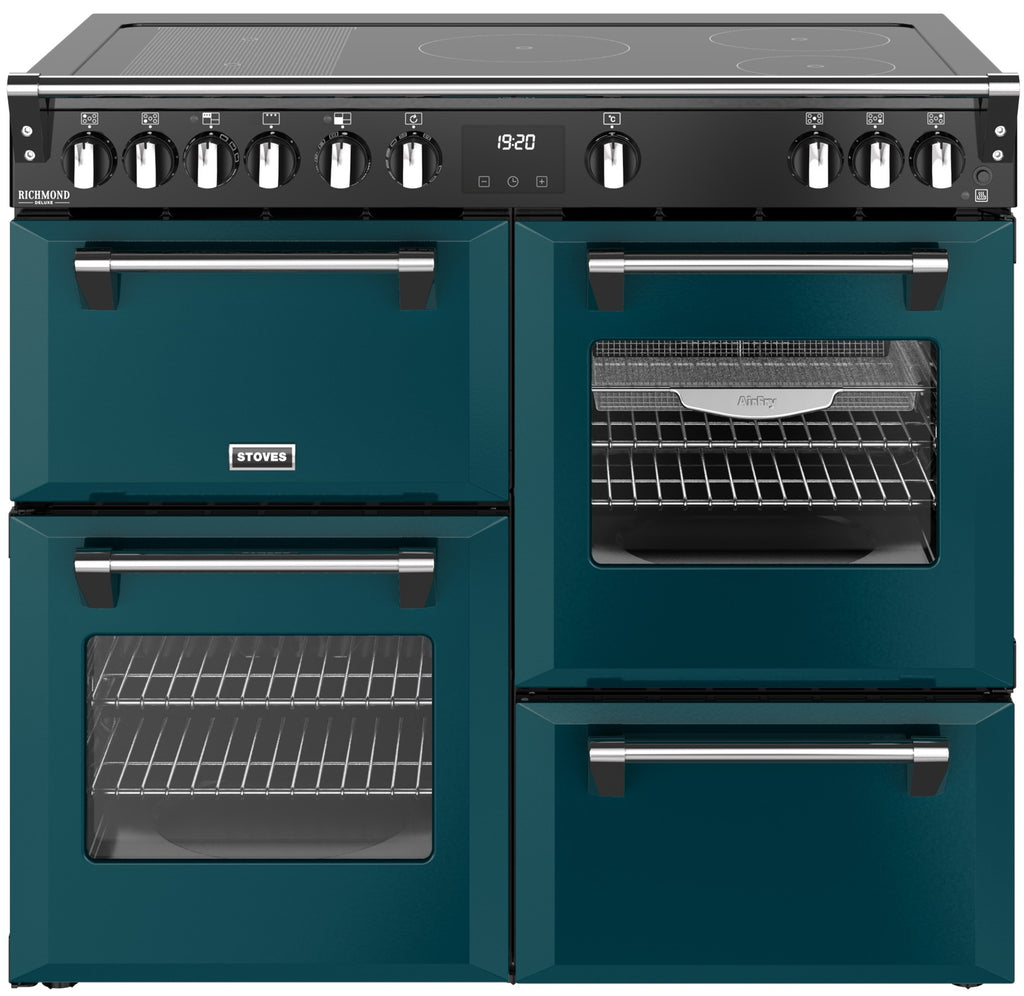 Stoves Richmond Deluxe 100Ei RTY 100cm Electric Range Cooker with Induction Hob - Deep Marine