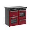 Stoves Richmond Deluxe 100Ei RTY 100cm Electric Range Cooker with Induction Hob - Garnet Red