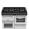 Stoves Richmond Deluxe 110DF 110cm Dual Fuel Range Cooker - Ice White