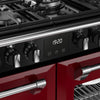 Stoves Richmond Deluxe 110DF 110cm Dual Fuel Range Cooker - Garnet Red