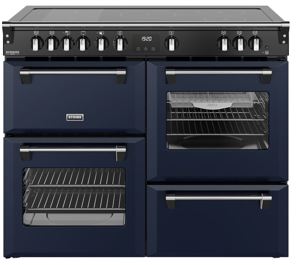 Stoves Richmond Deluxe 110Ei RTY 110cm Electric Range Cooker with Induction Hob - Midnight Blue