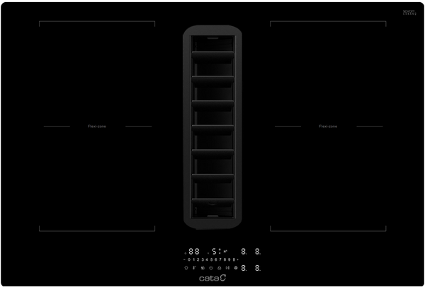 Cata CATDD77CHF 77cm Venting Induction Hob - Black