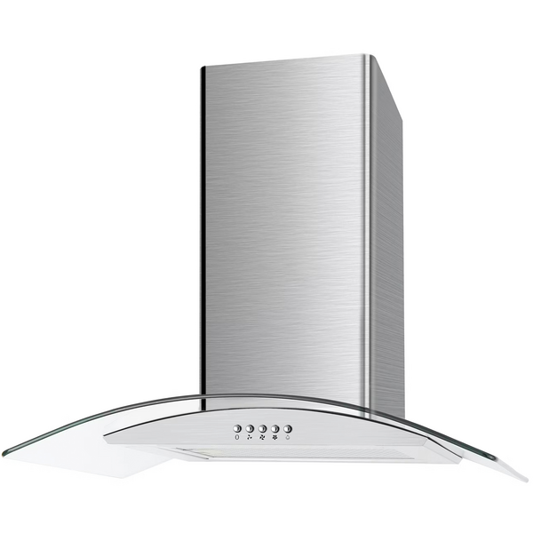 Cata UBSCG70SS 70cm Curved Glass Hood - Stainless Steel