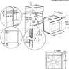 Aeg OU5PB40XK Built In Electric Single Oven - Black
