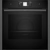 NEFF N90 Slide&Hide B64FT53G0B Wifi Connected Built In Electric Single Oven with Steam Function - Graphite