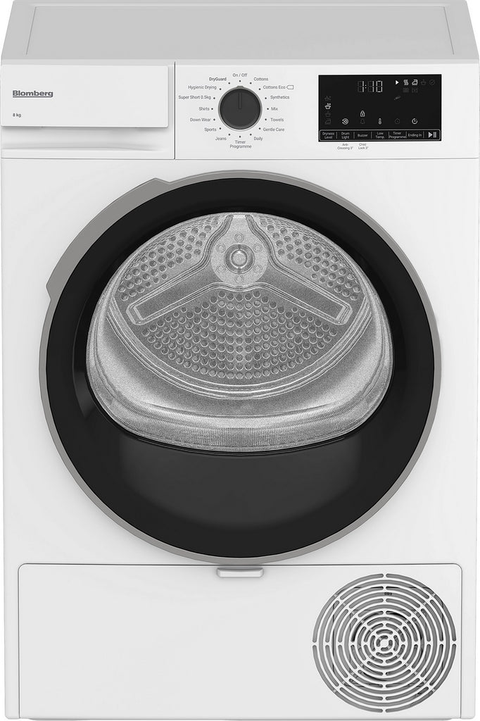 Blomberg LTA18321W 8Kg Heat Pump Condenser Tumble Dryer - White - A++ Rated