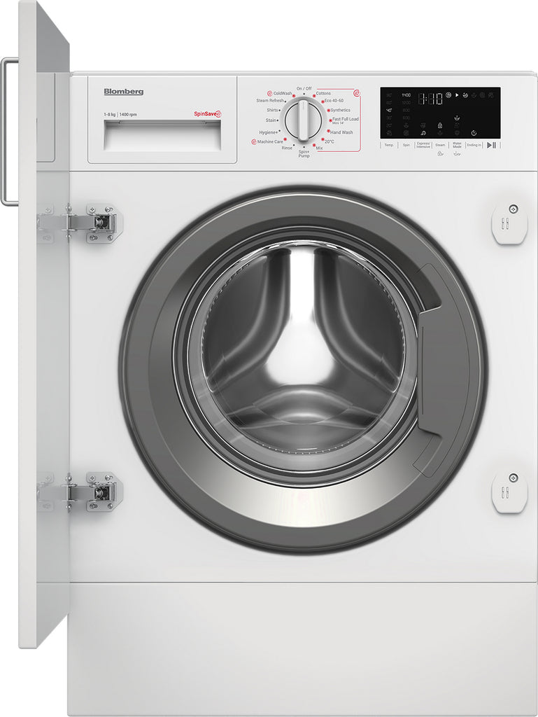 Blomberg LWI284421 8kg Integrated Washing Machine 1400 rpm - White - A Rated