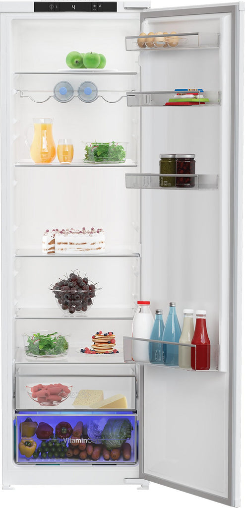 Blomberg SST4455VI 54cm Integrated Upright Larder Fridge - Sliding Door Fixing Kit - White - E Rated