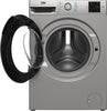 Beko BMN3WT3841S 8Kg Washing Machine with 1400 rpm - Silver - A Rated