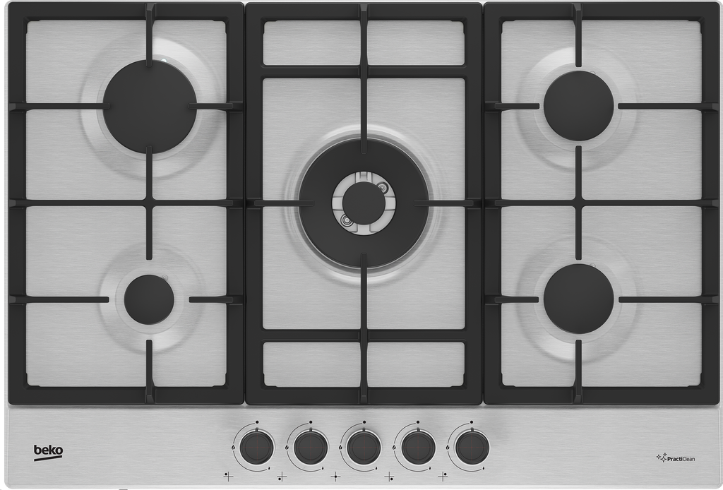 Beko HIAW75225SXE 75cm Gas Hob - Stainless Steel