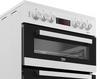 Beko EDC634W 60cm Electric Cooker with Ceramic Hob - White